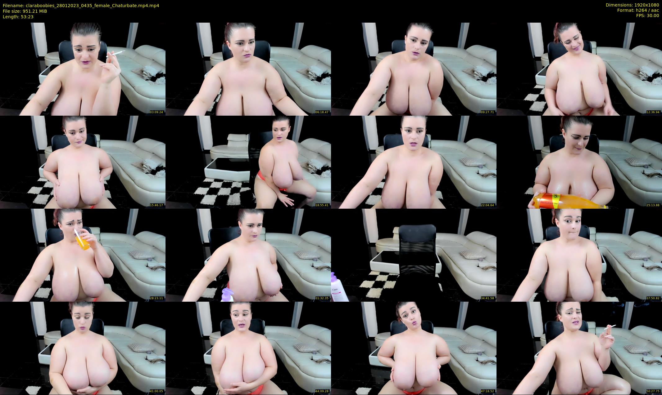 claraboobies — 54 minute Chaturbate female cam show recording, 1080p, Jan 28, 2023