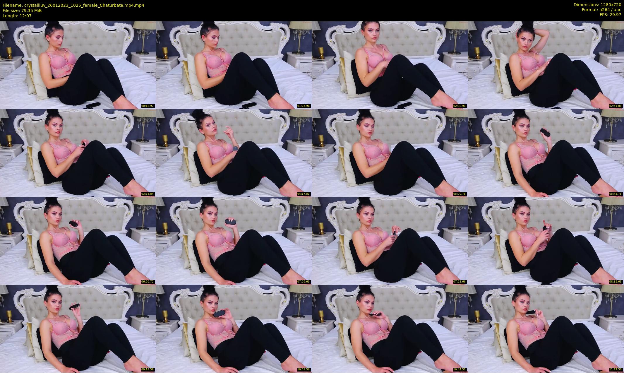 crystallluv — 13 minute Chaturbate female cam show recording, 720p, Jan 26, 2023