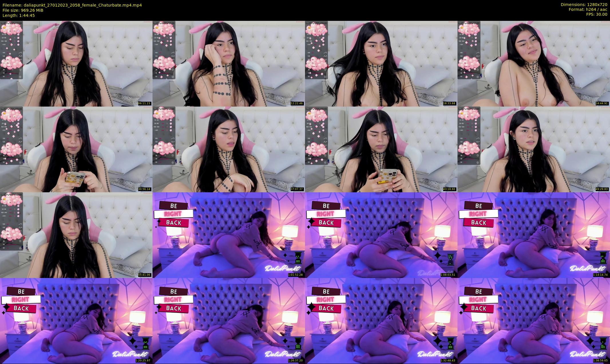 daliapunkt — 105 minute Chaturbate female cam show recording, 720p, Jan 27, 2023