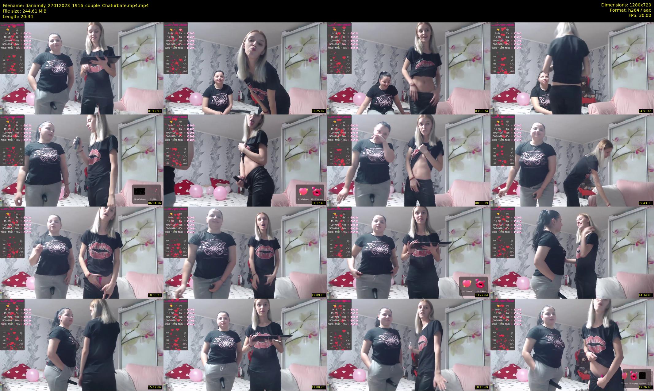 danamily — 21 minute Chaturbate female cam show recording, 720p, Jan 27, 2023