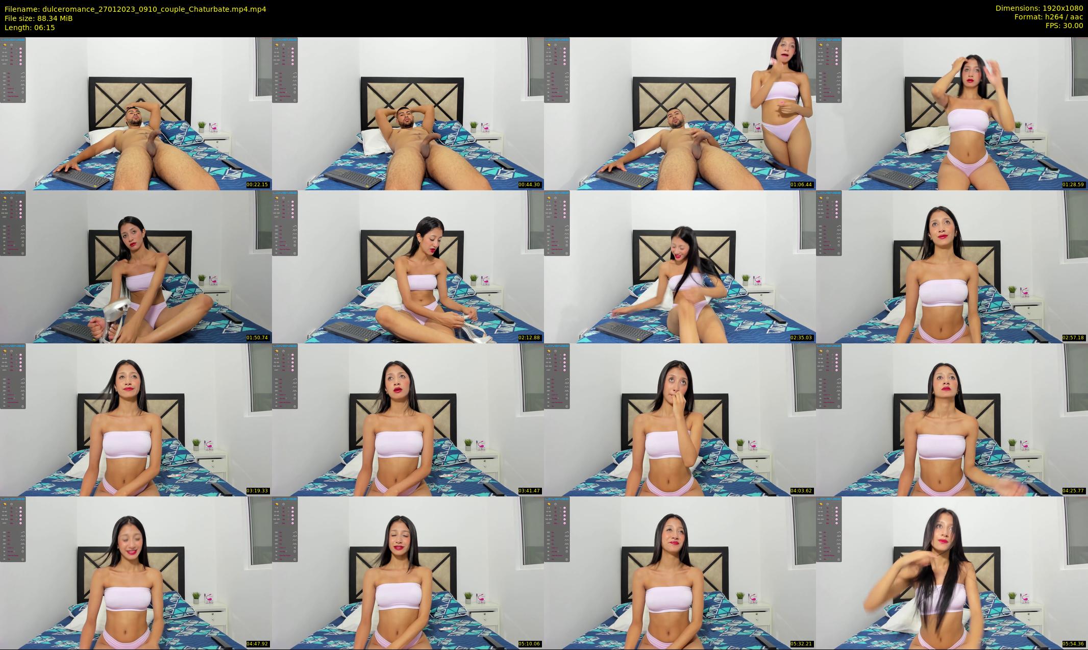 dulceromance — 7 minute Chaturbate couple cam show recording, 1080p, Jan 27, 2023