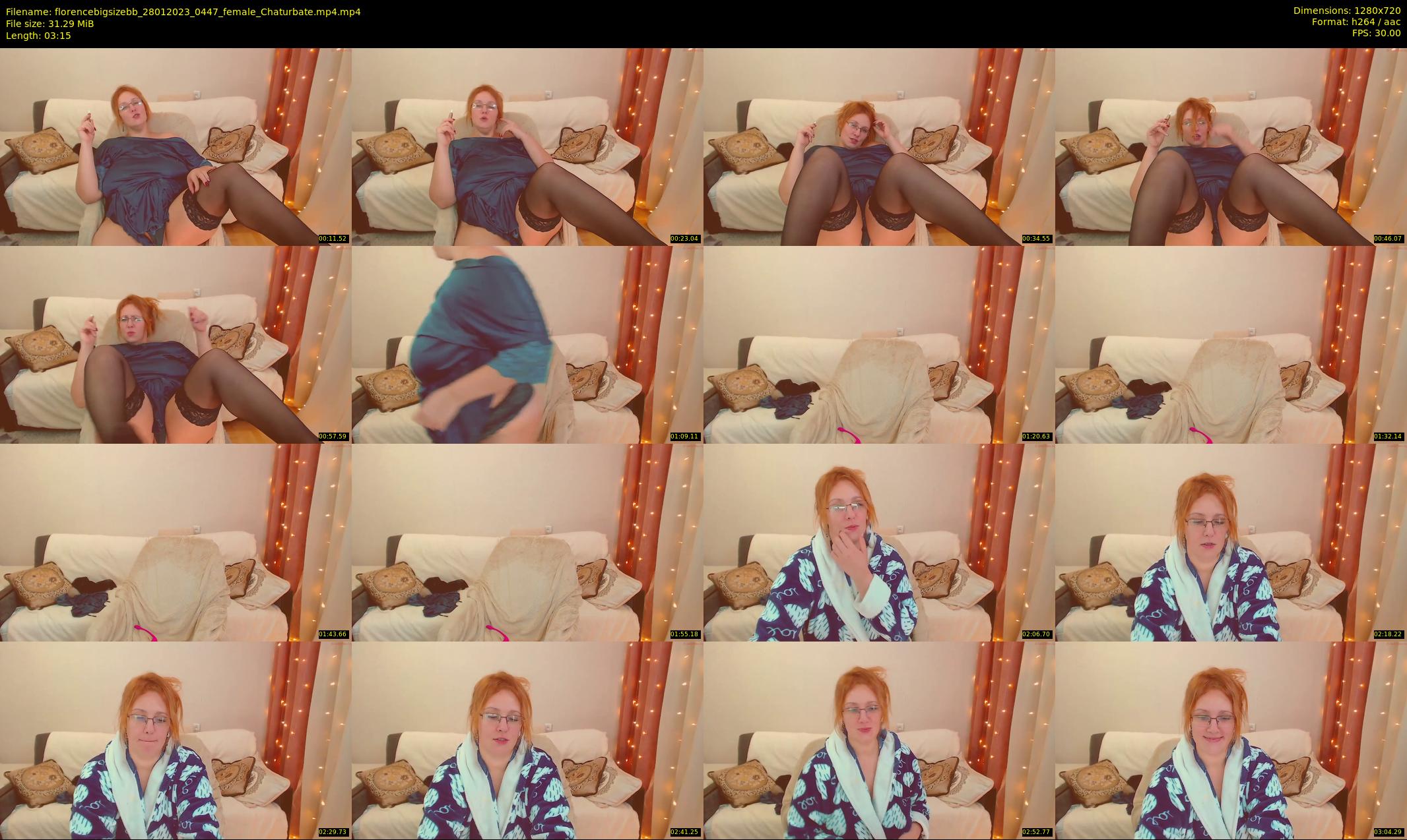 florencebigsizebb — 4 minute Chaturbate female cam show recording, 720p, Jan 28, 2023