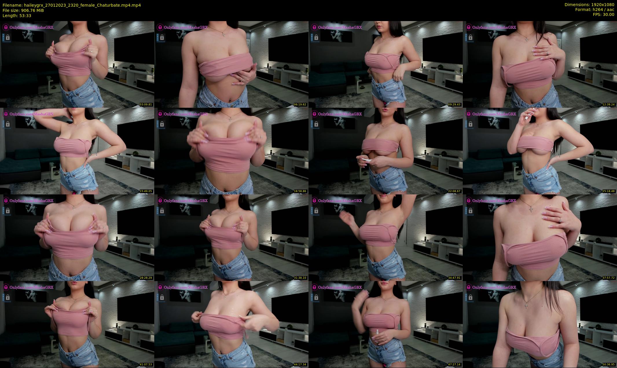 haileygrx — 54 minute Chaturbate female cam show recording, 1080p, Jan 27, 2023