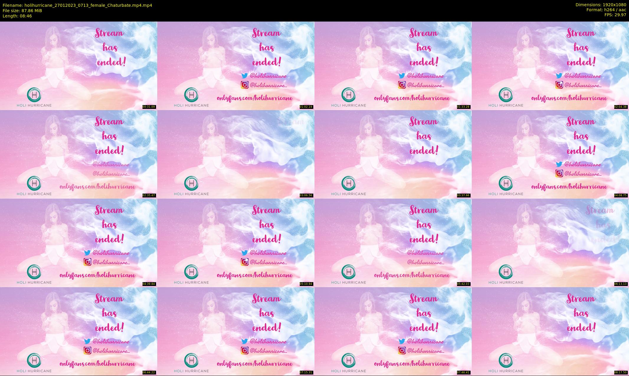 holihurricane — 9 minute Chaturbate female cam show recording, 1080p, Jan 27, 2023