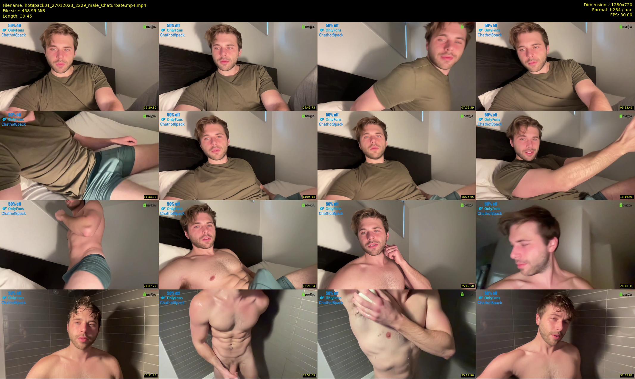 hot8pack01 — 40 minute Chaturbate male cam show recording, 720p, Jan 27, 2023
