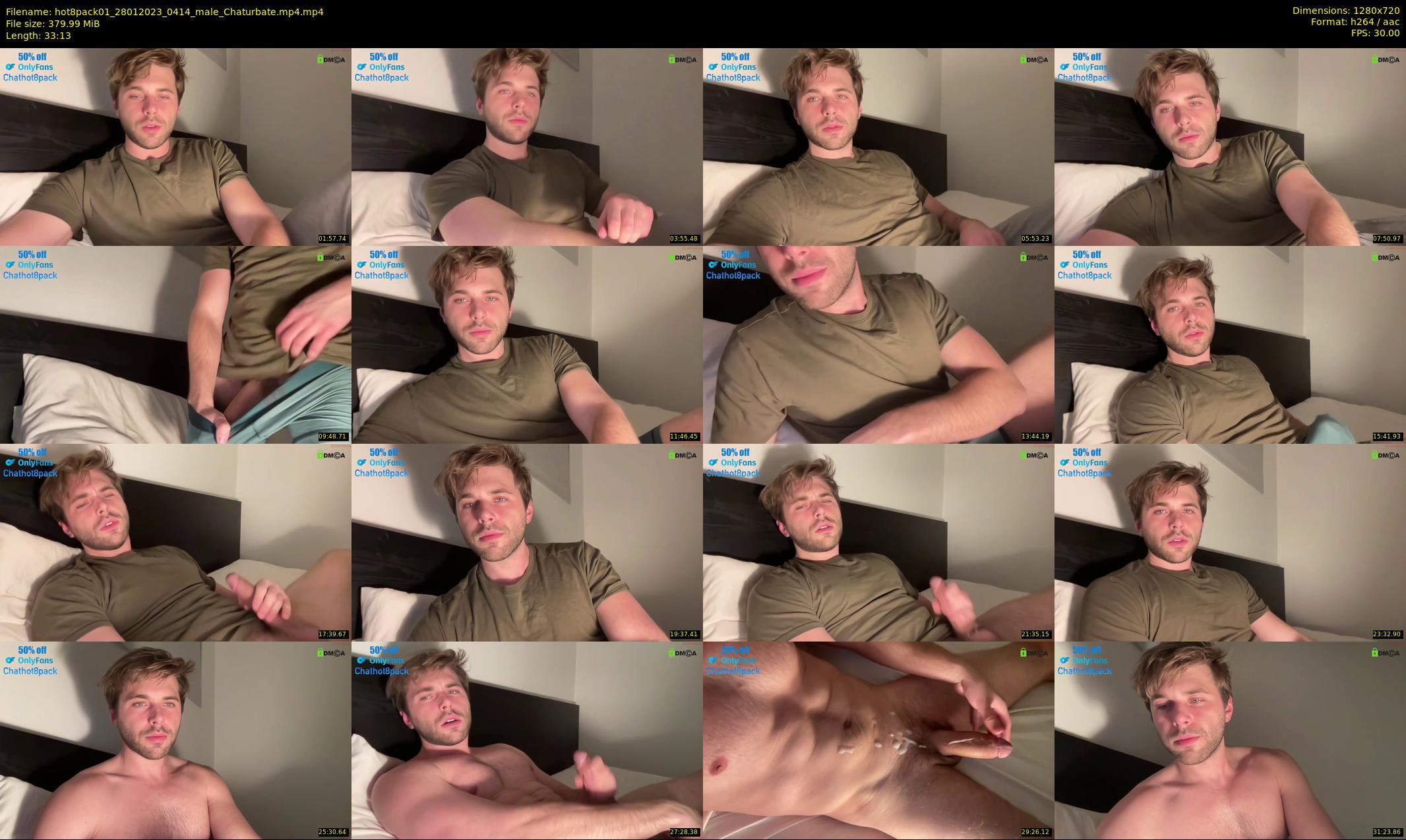 hot8pack01 — 34 minute Chaturbate male cam show recording, 720p, Jan 28, 2023