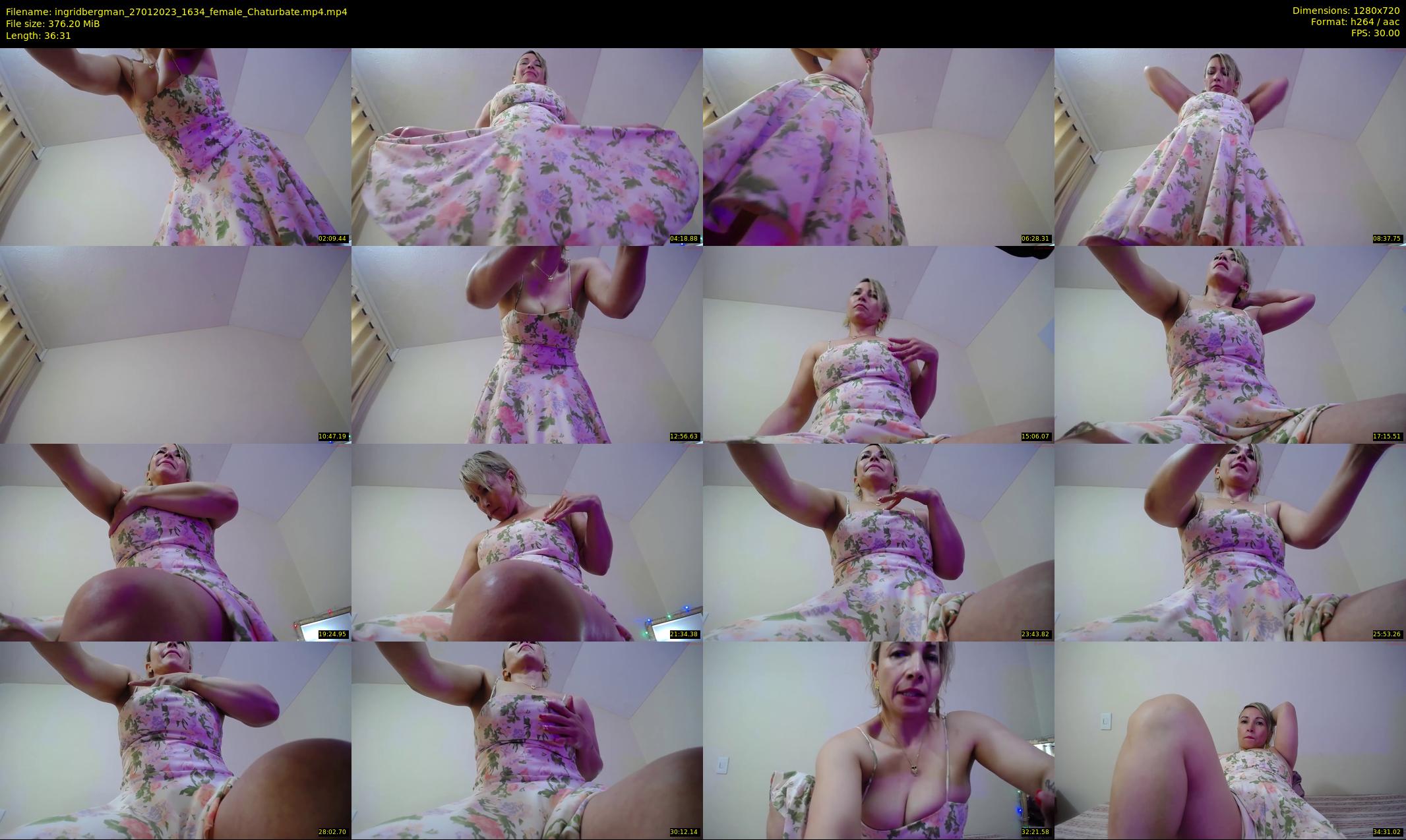ingridbergman — 37 minute Chaturbate female cam show recording, 720p, Jan 27, 2023