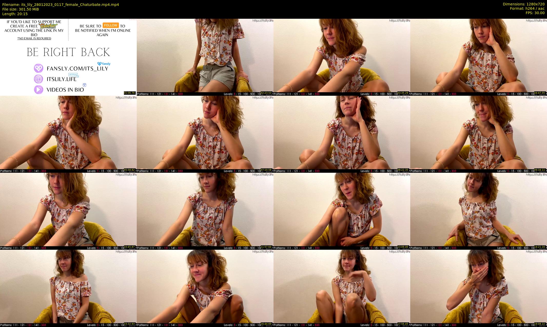 its_lily — 21 minute Chaturbate female cam show recording, 720p, Jan 28, 2023