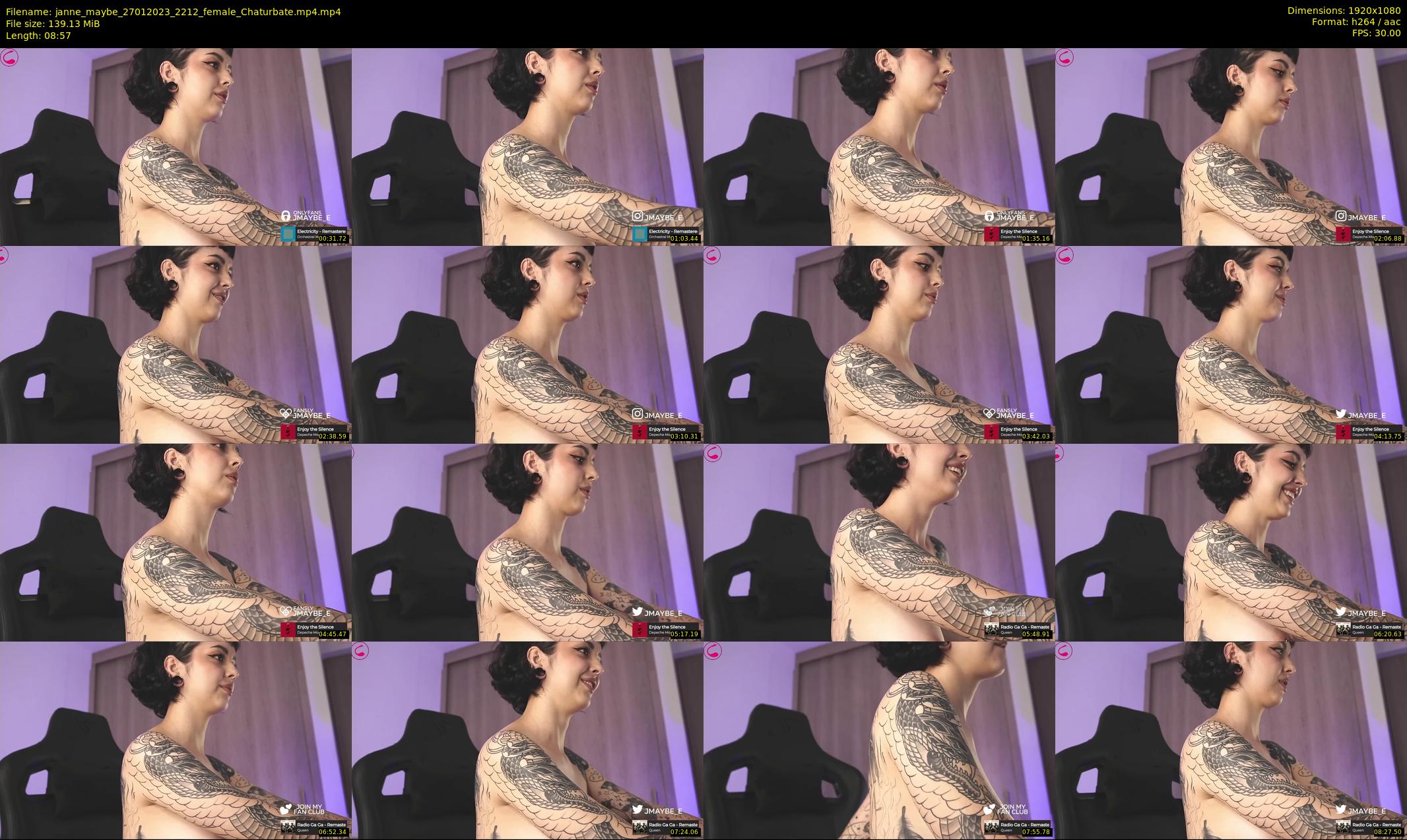janne_maybe — 9 minute Chaturbate female cam show recording, 1080p, Jan 27, 2023