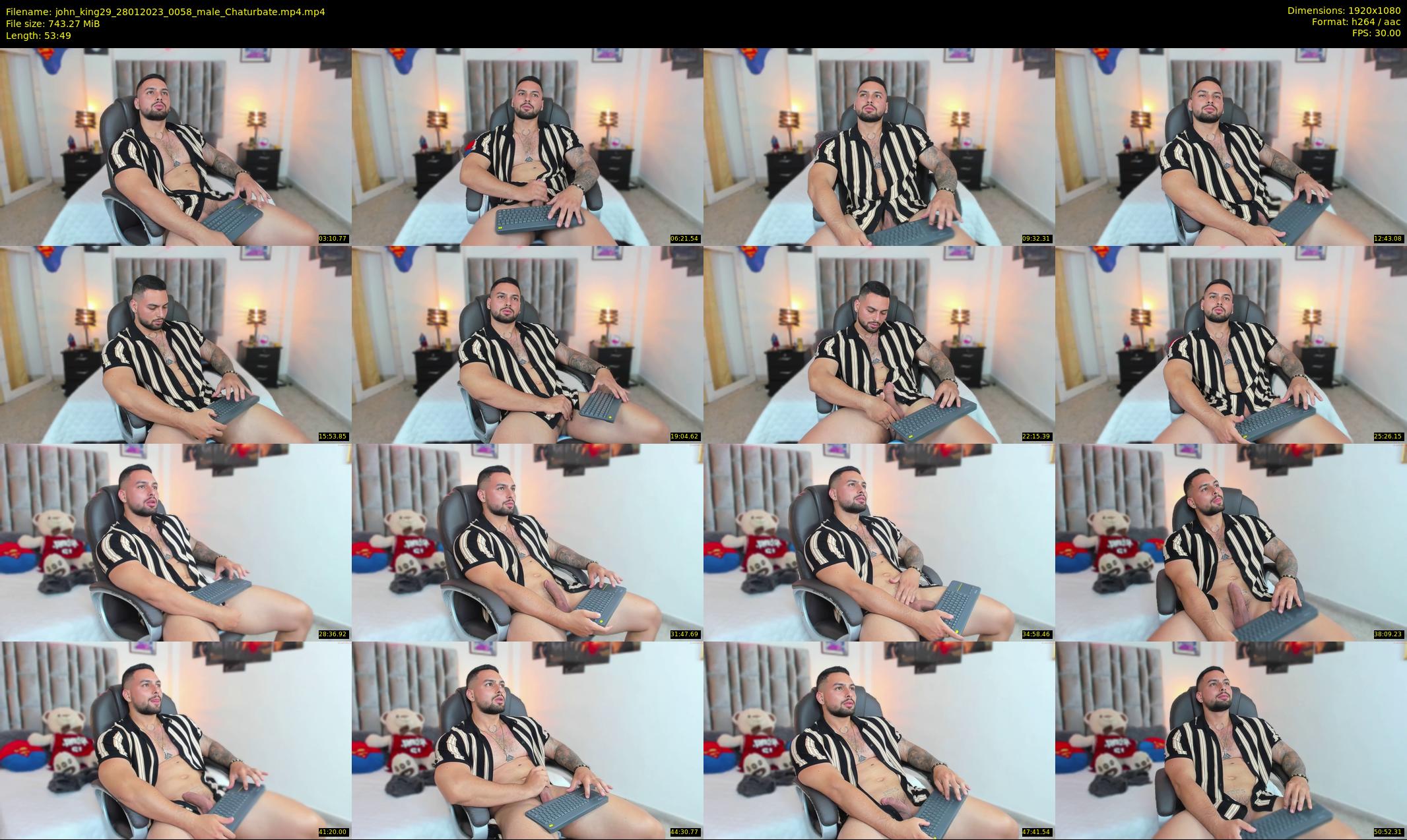 john_king29 — 54 minute Chaturbate male cam show recording, 1080p, Jan 28, 2023