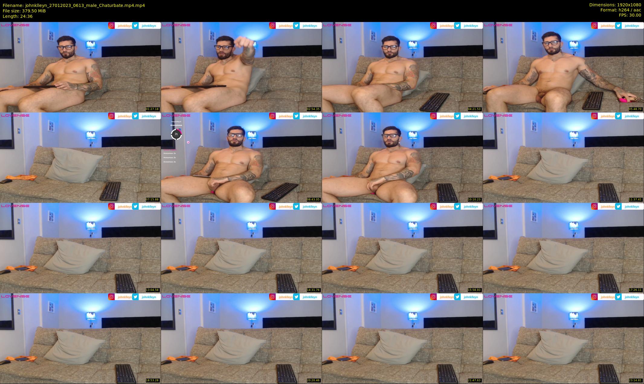 johnklleyn — 25 minute Chaturbate male cam show recording, 1080p, Jan 27, 2023