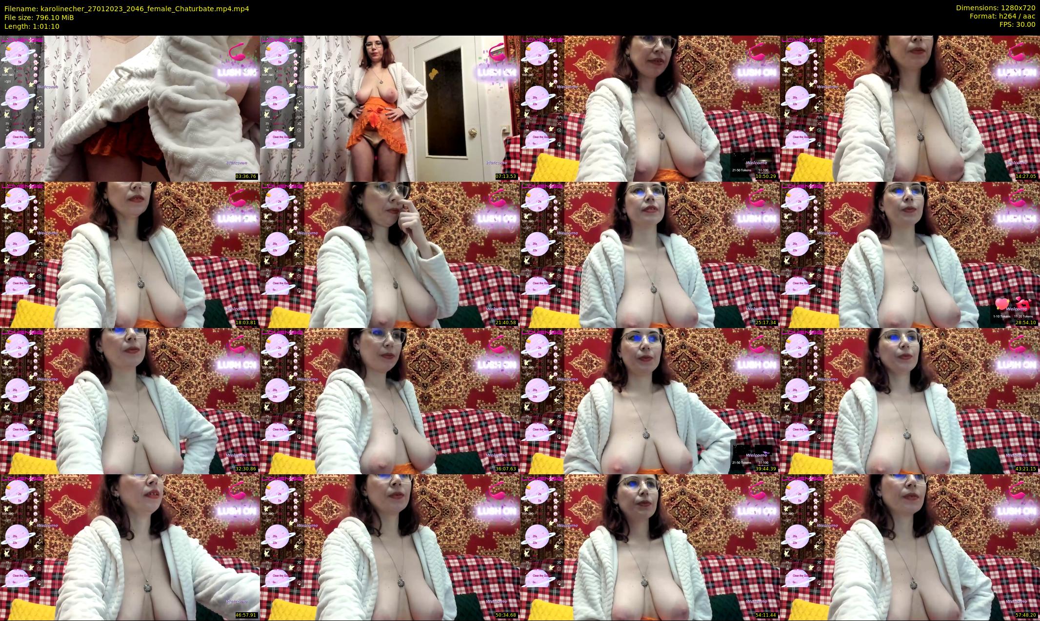 karolinecher — 62 minute Chaturbate female cam show recording, 720p, Jan 27, 2023