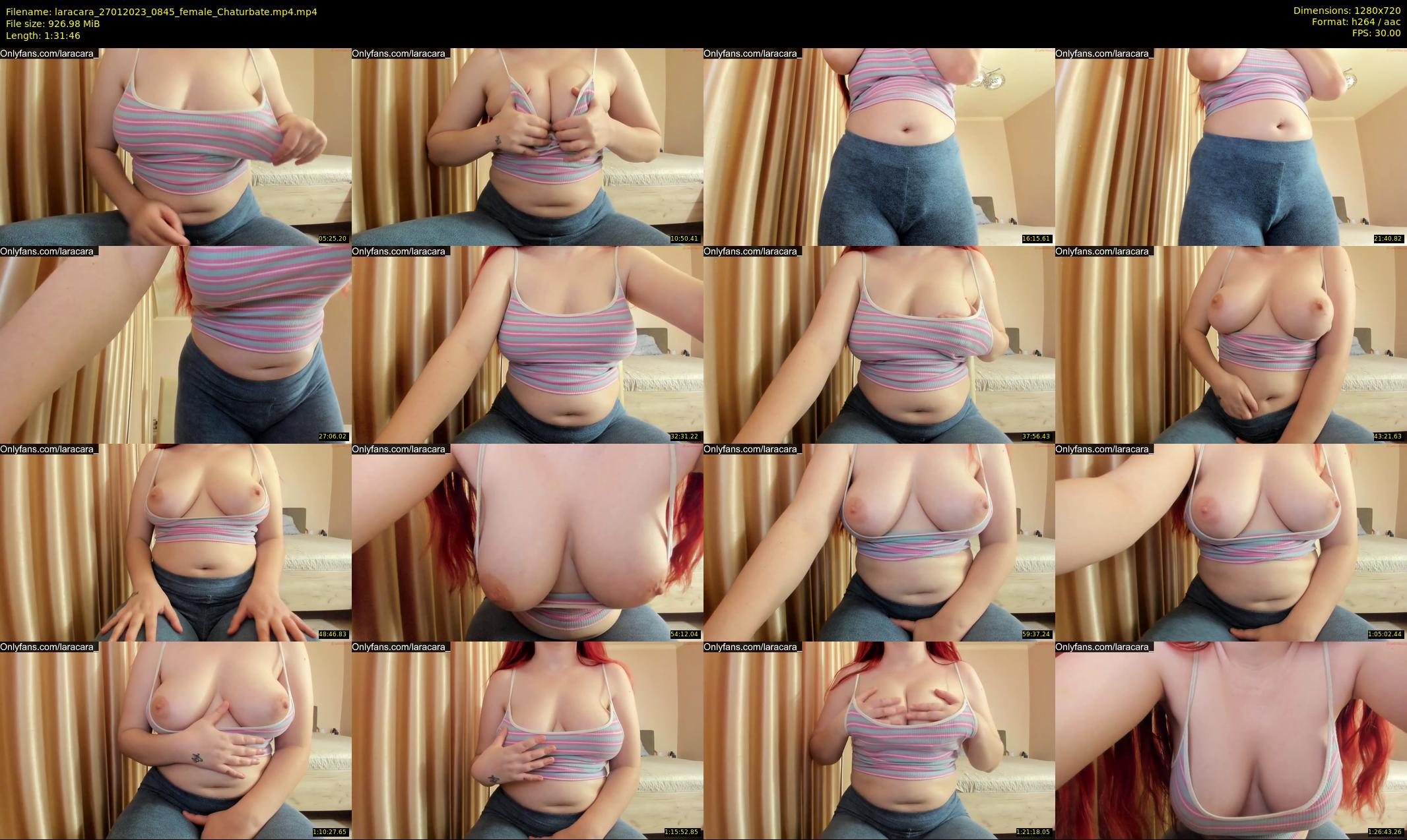 laracara — 92 minute Chaturbate female cam show recording, 720p, Jan 27, 2023