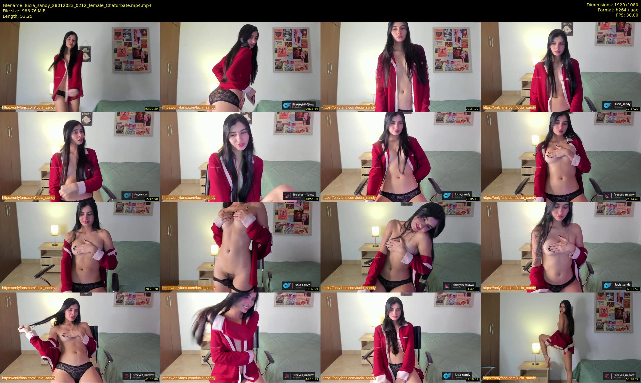 lucia_sandy — 54 minute Chaturbate female cam show recording, 1080p, Jan 28, 2023
