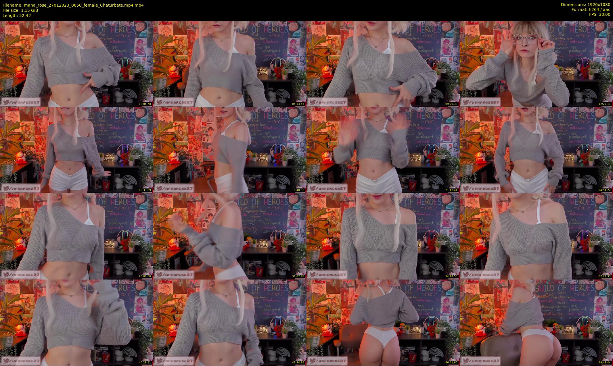 mana_rose — 53 minute Chaturbate female cam show recording, 1080p, Jan 27, 2023