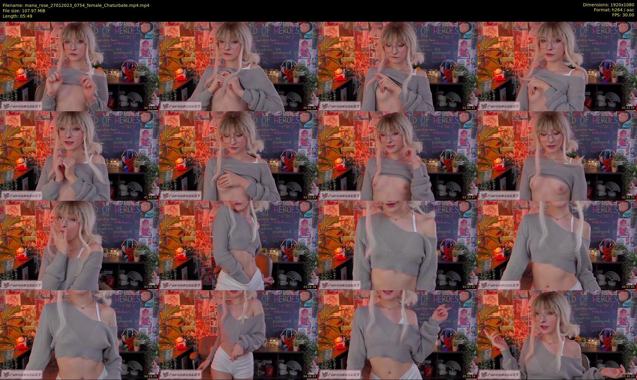 mana_rose — 6 minute Chaturbate female cam show recording, 1080p, Jan 27, 2023