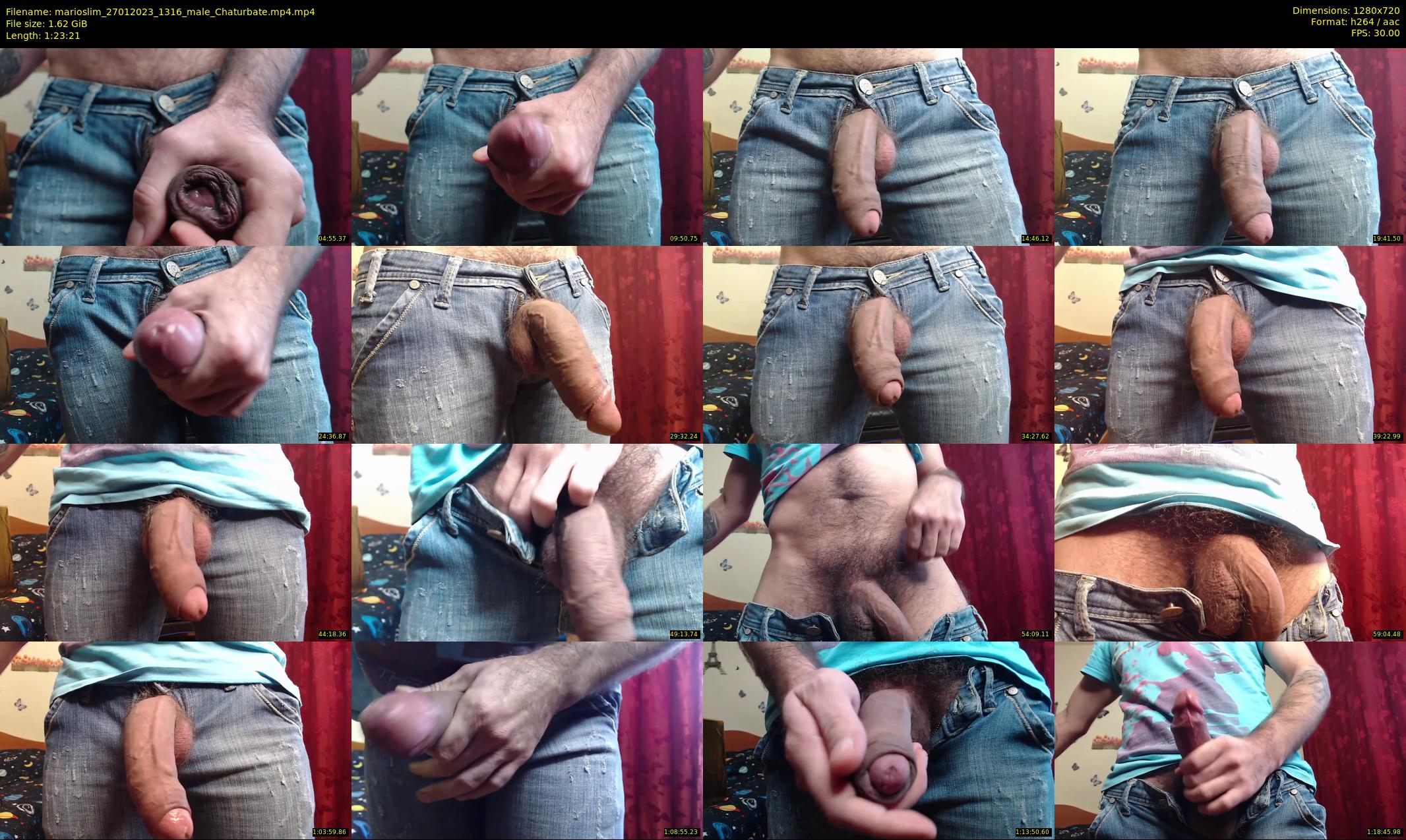 marioslim — 84 minute Chaturbate male cam show recording, 720p, Jan 27, 2023