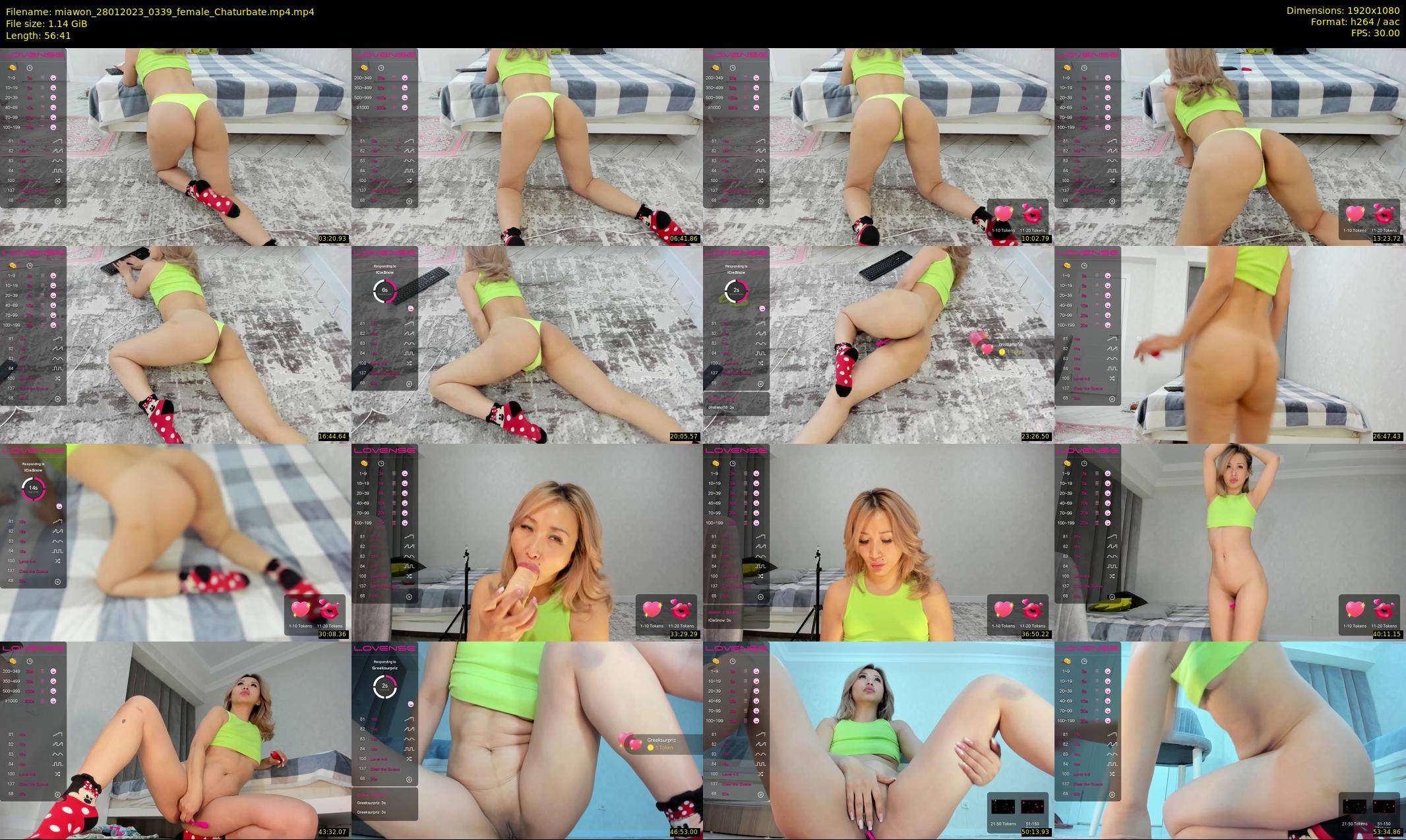 miawon — 57 minute Chaturbate female cam show recording, 1080p, Jan 28, 2023