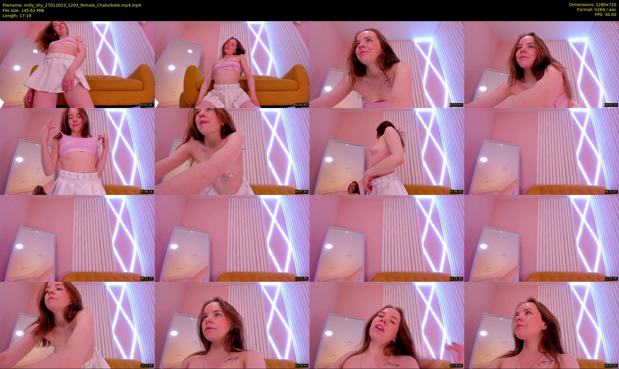 milly_shy — 18 minute Chaturbate female cam show recording, 720p, Jan 27, 2023