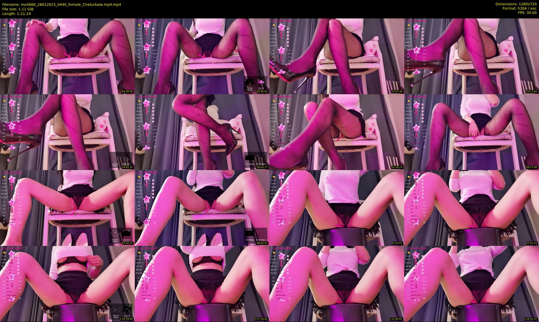 moli666 — 82 minute Chaturbate female cam show recording, 720p, Jan 28, 2023