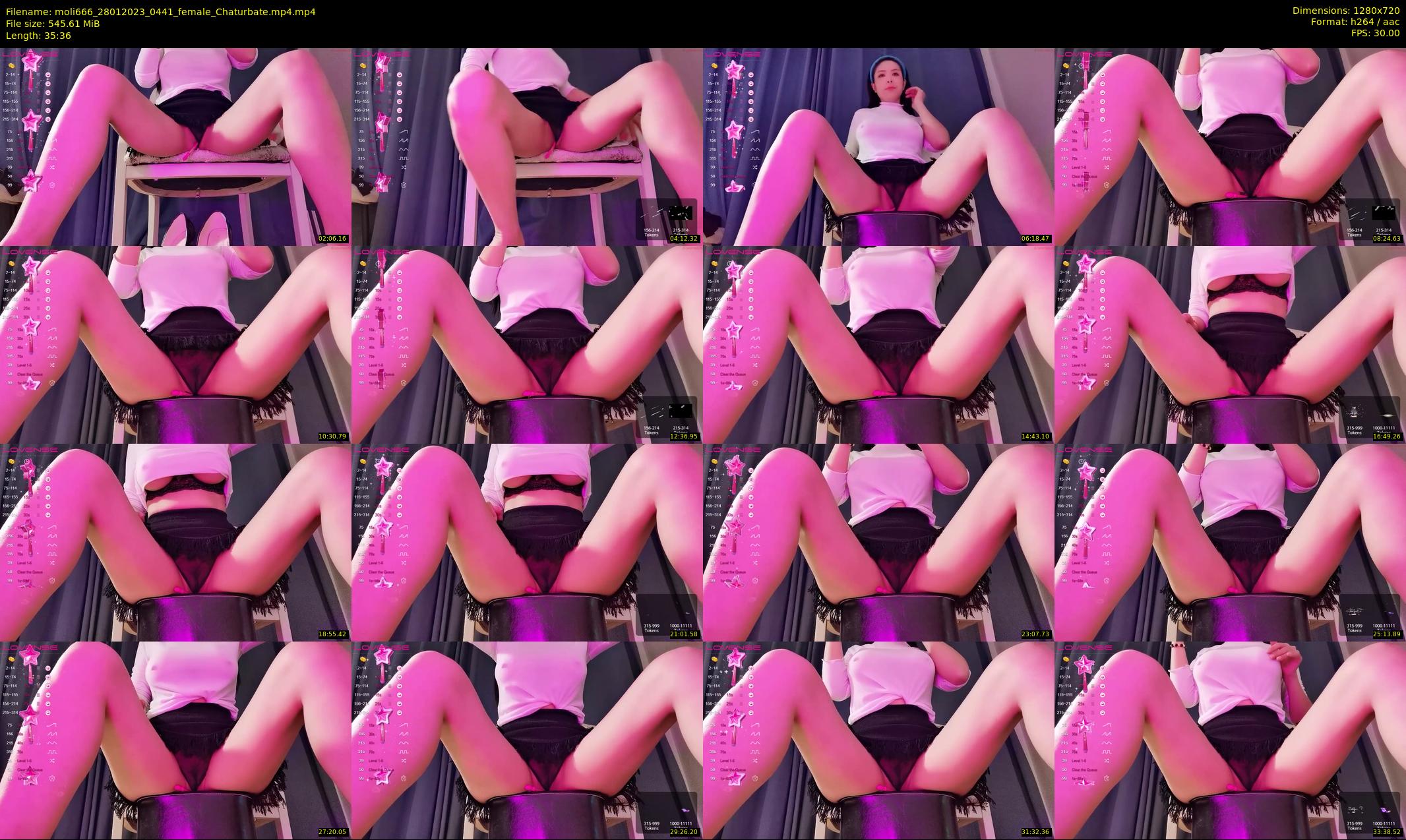 moli666 — 36 minute Chaturbate female cam show recording, 720p, Jan 28, 2023