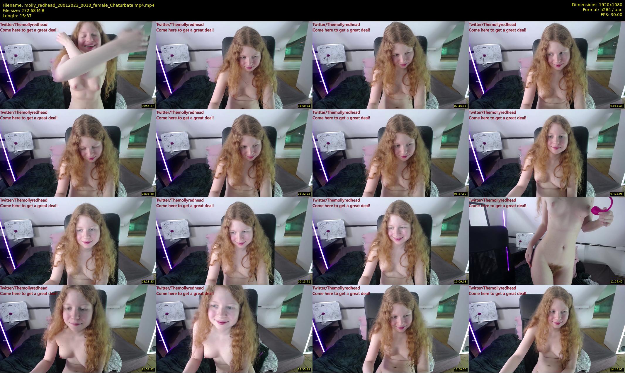 molly_redhead — 16 minute Chaturbate female cam show recording, 1080p, Jan 28, 2023