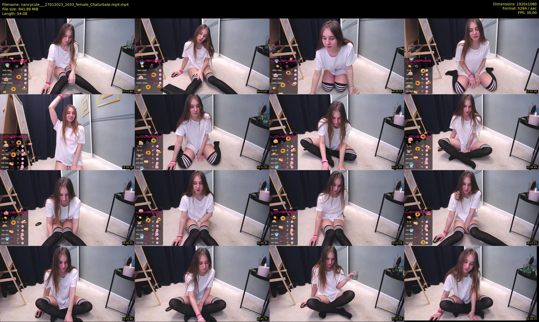 nancycute__ — 55 minute Chaturbate female cam show recording, 1080p, Jan 27, 2023