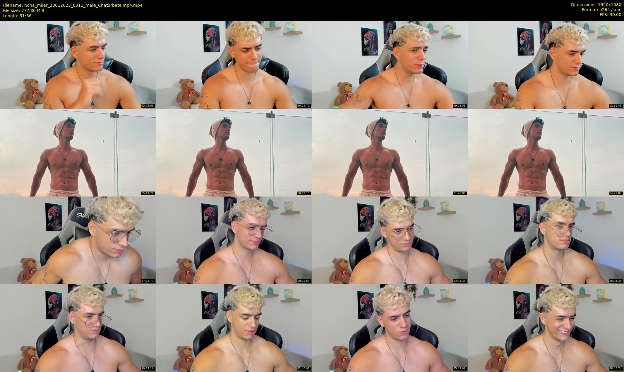 noha_miler — 52 minute Chaturbate male cam show recording, 1080p, Jan 28, 2023