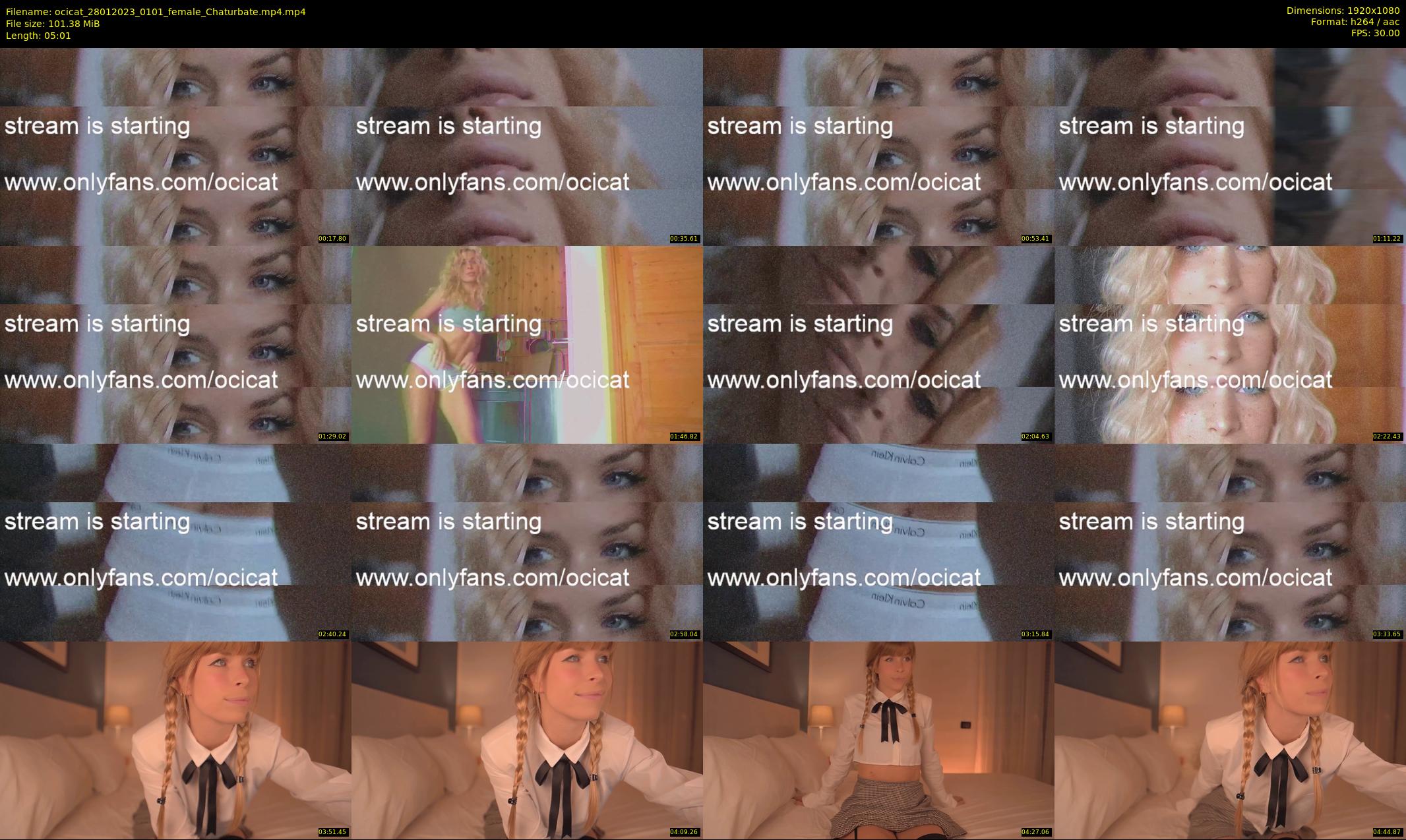ocicat — 6 minute Chaturbate female cam show recording, 1080p, Jan 28, 2023