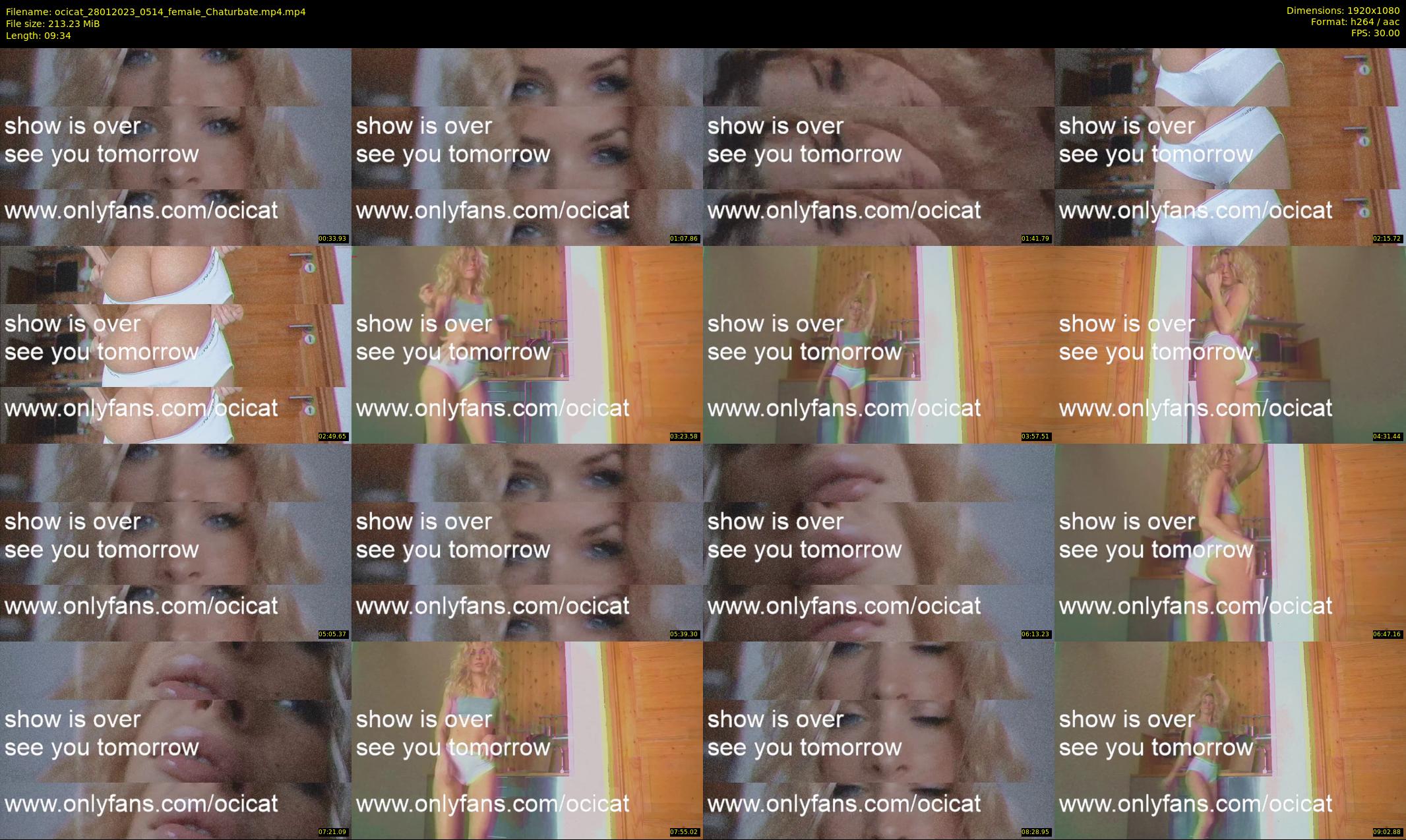 ocicat — 10 minute Chaturbate female cam show recording, 1080p, Jan 28, 2023