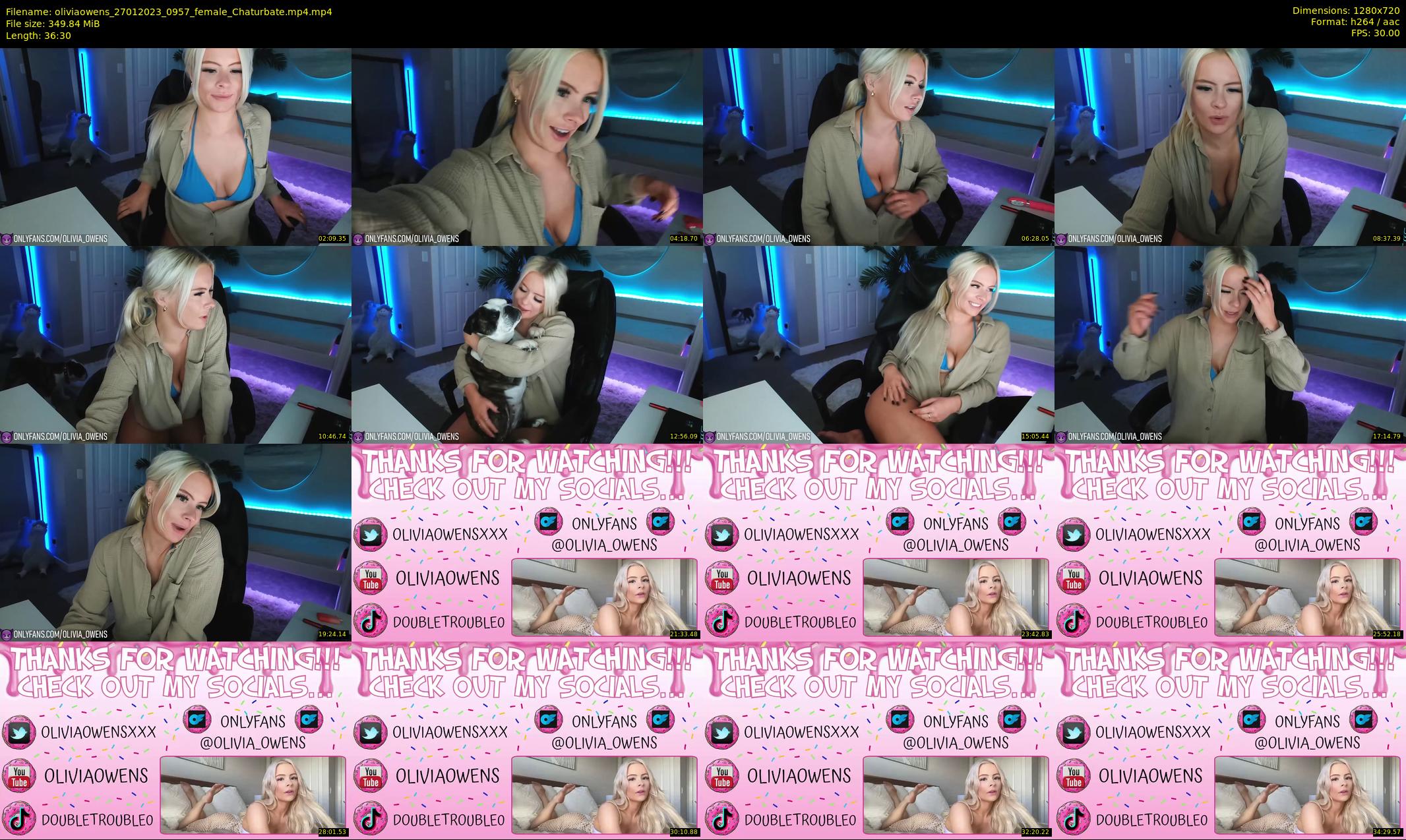 oliviaowens — 37 minute Chaturbate female cam show recording, 720p, Jan 27, 2023
