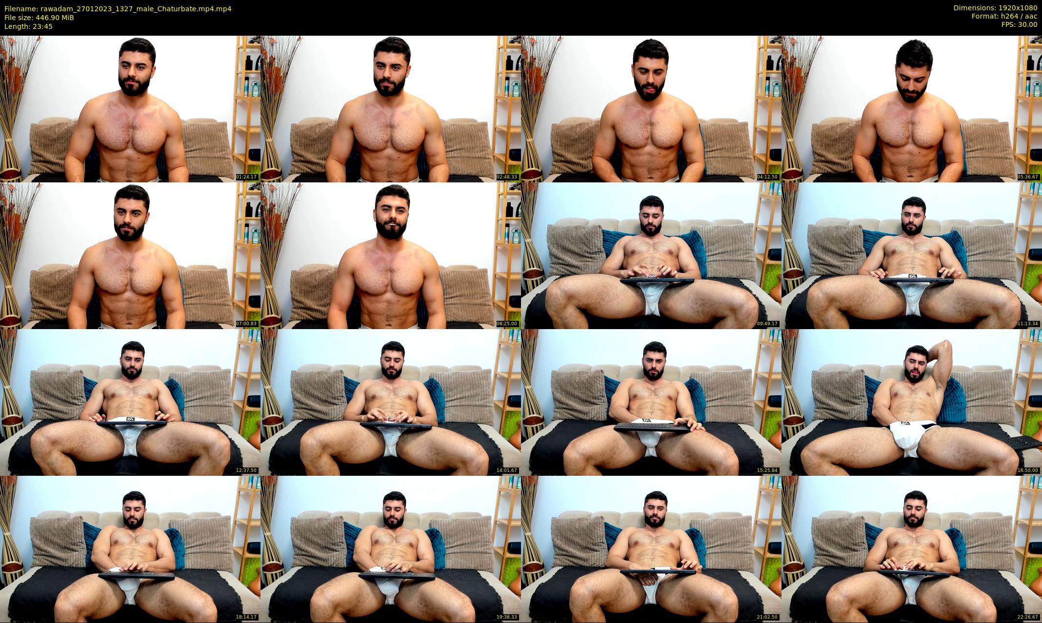 rawadam — 24 minute Chaturbate male cam show recording, 1080p, Jan 27, 2023