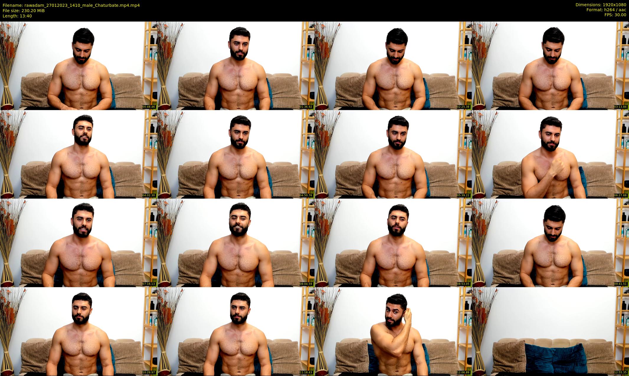 rawadam — 14 minute Chaturbate male cam show recording, 1080p, Jan 27, 2023