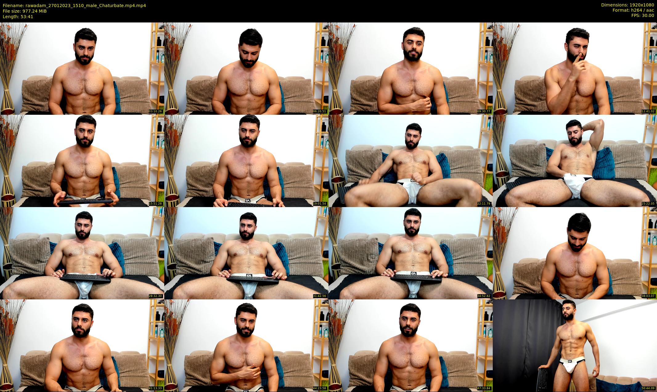 rawadam — 54 minute Chaturbate male cam show recording, 1080p, Jan 27, 2023