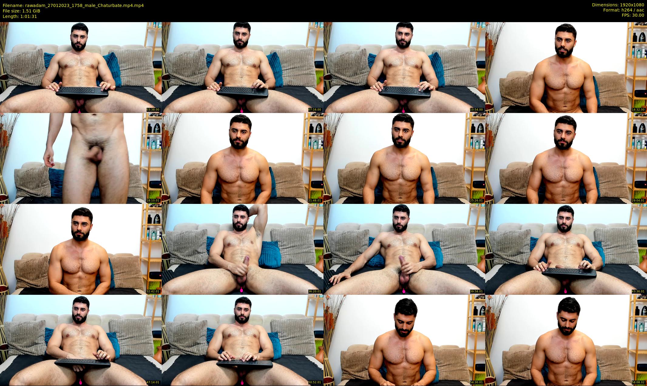 rawadam — 62 minute Chaturbate male cam show recording, 1080p, Jan 27, 2023