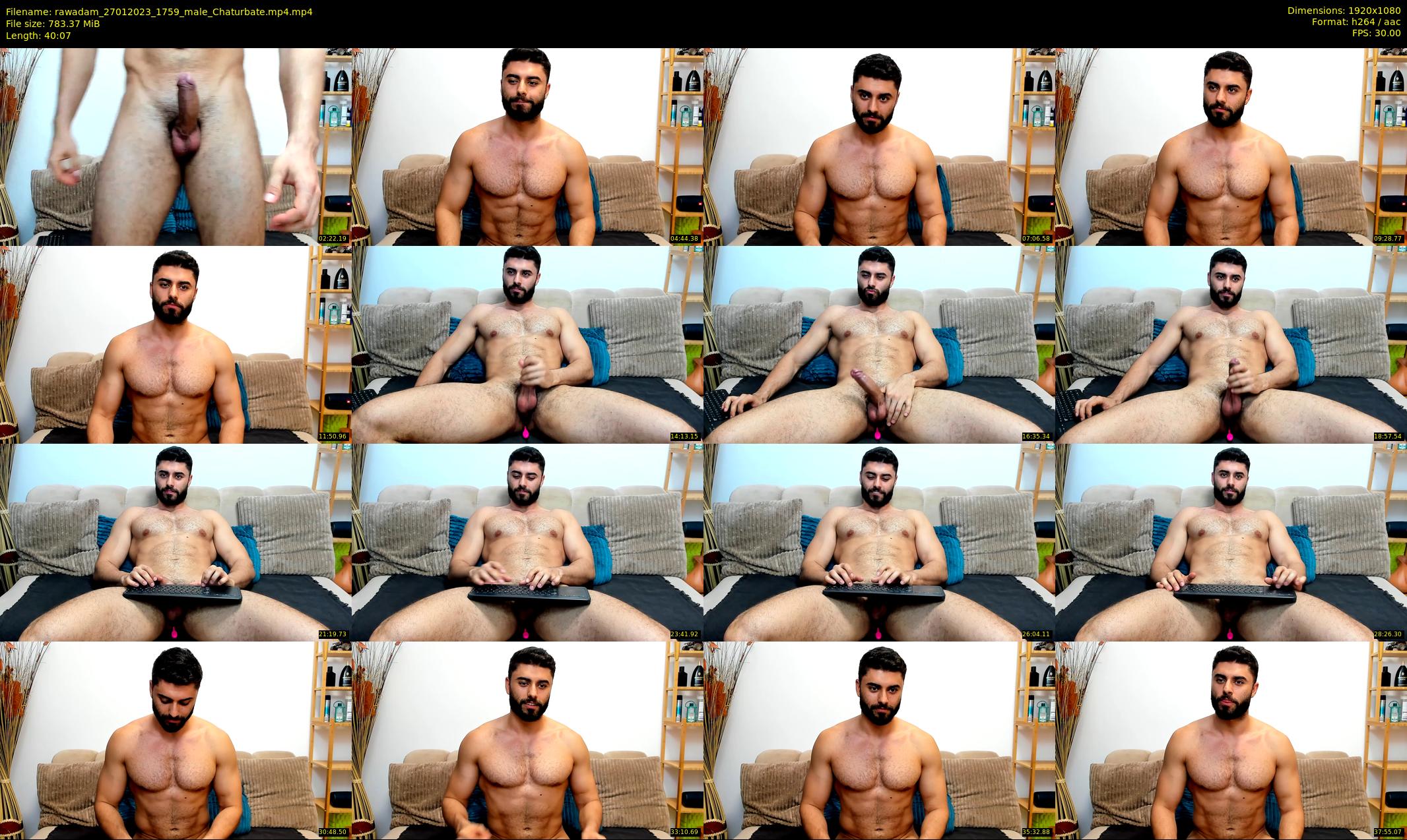 rawadam — 41 minute Chaturbate male cam show recording, 1080p, Jan 27, 2023