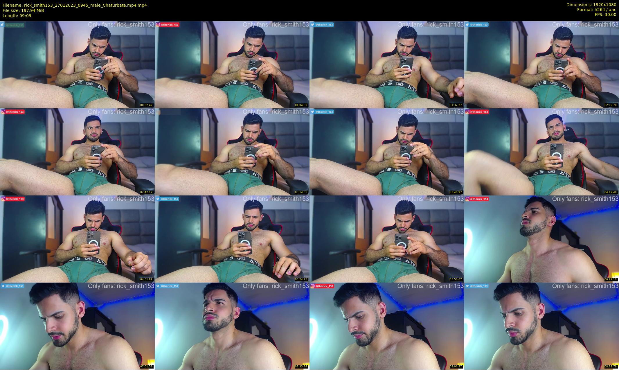 rick_smith153 — 10 minute Chaturbate male cam show recording, 1080p, Jan 27, 2023