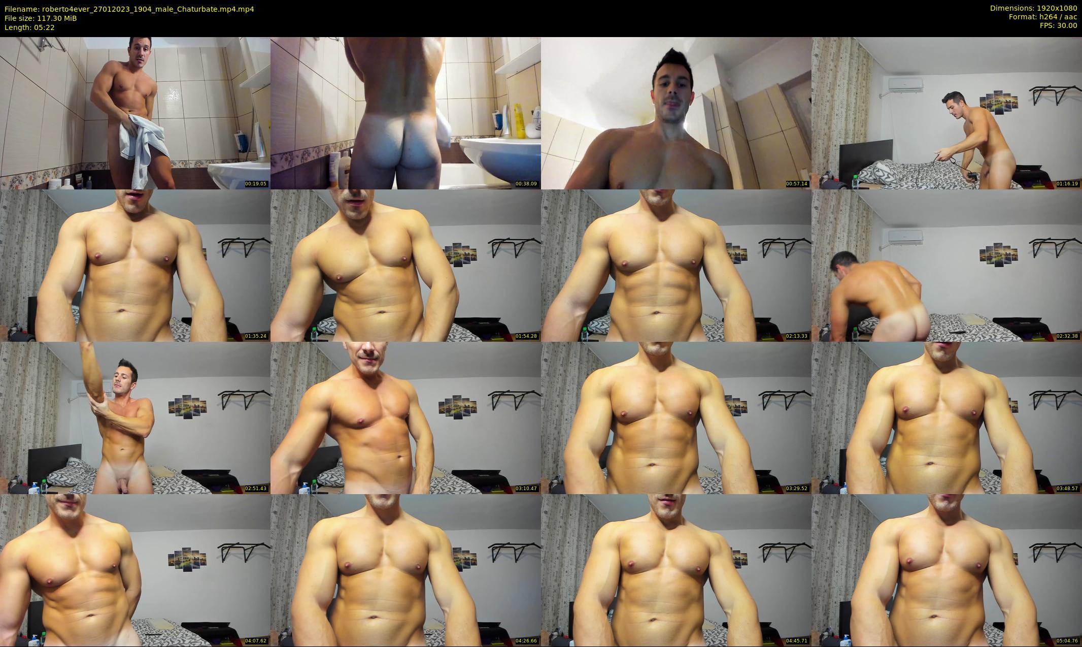 roberto4ever — 6 minute Chaturbate male cam show recording, 1080p, Jan 27, 2023