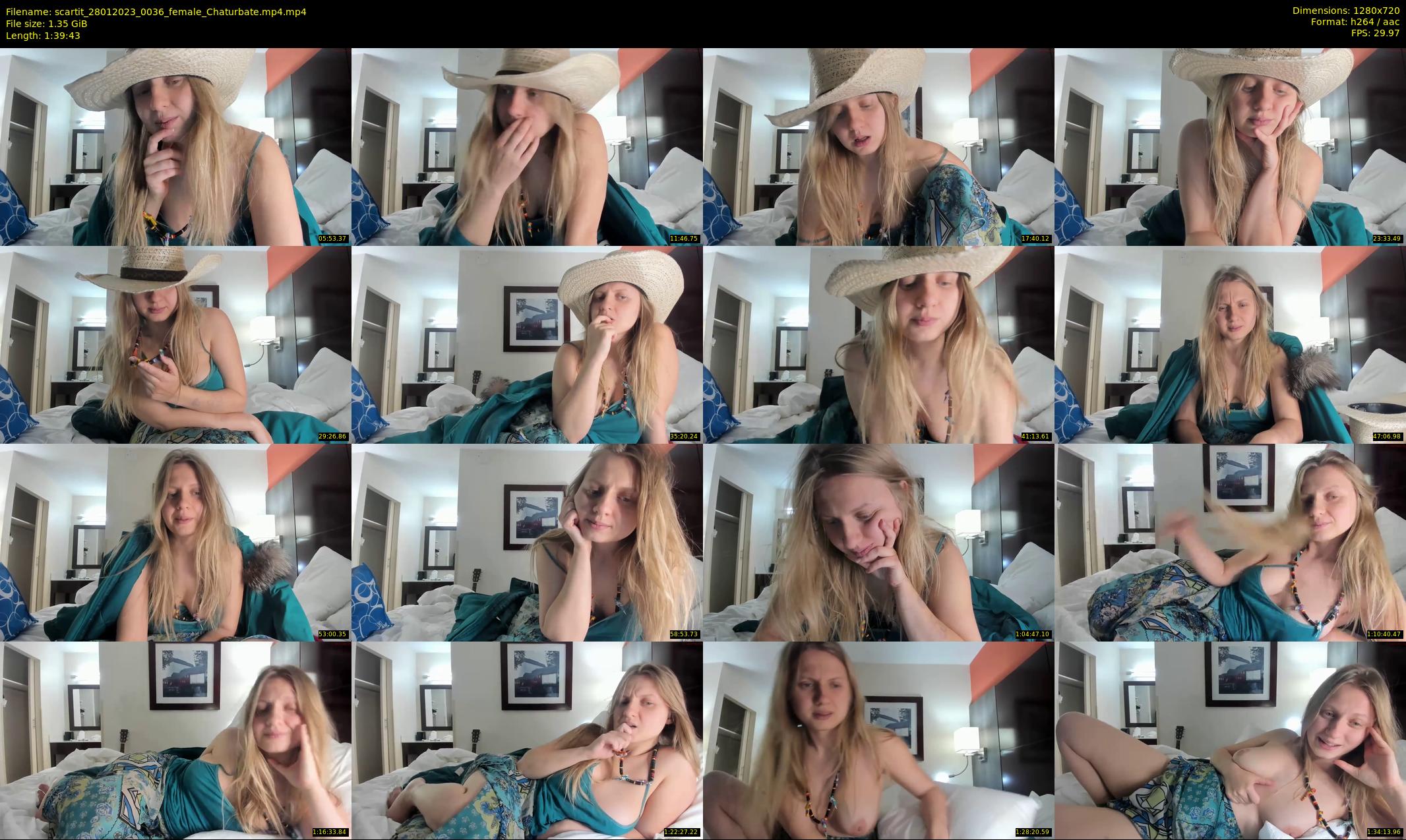scartit — 100 minute Chaturbate female cam show recording, 720p, Jan 28, 2023