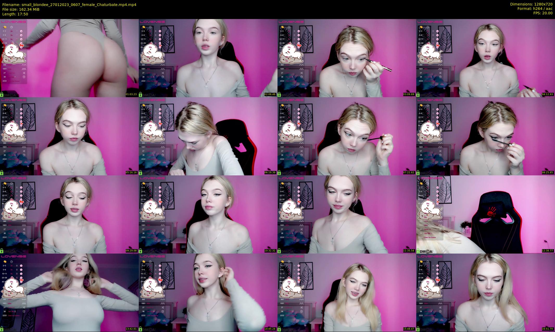 small_blondee — 18 minute Chaturbate female cam show recording, 720p, Jan 27, 2023