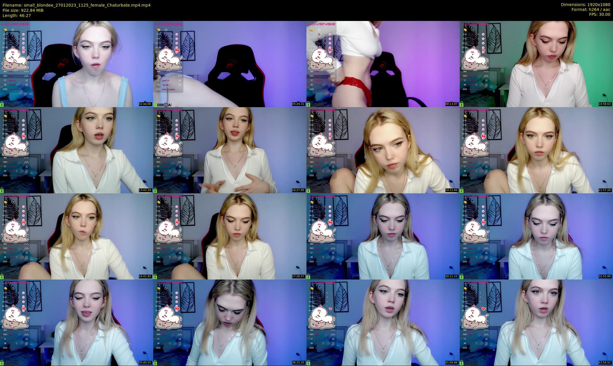 small_blondee — 47 minute Chaturbate female cam show recording, 1080p, Jan 27, 2023