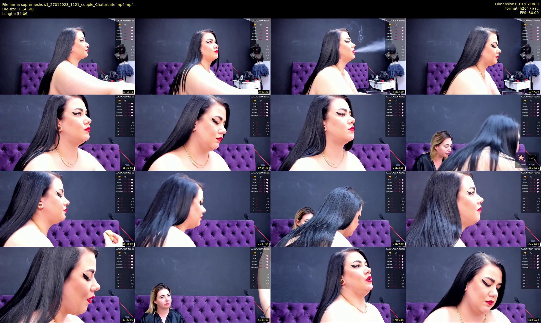 supremeshow1 — 55 minute Chaturbate couple cam show recording, 1080p, Jan 27, 2023