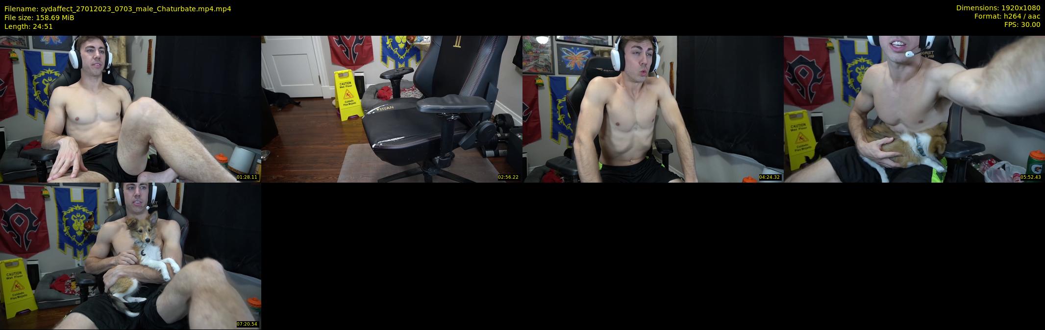 sydaffect — 25 minute Chaturbate male cam show recording, 1080p, Jan 27, 2023