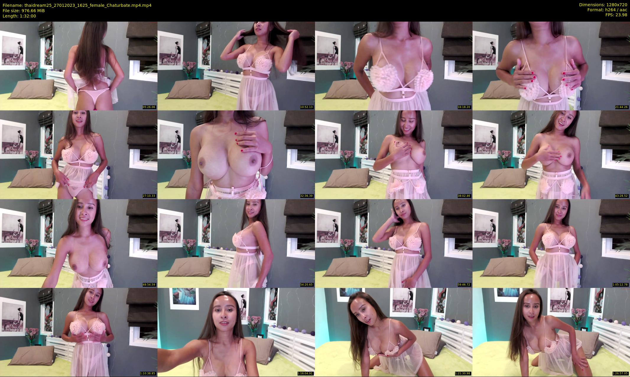 thaidream25 — 92 minute Chaturbate female cam show recording, 720p, Jan 27, 2023