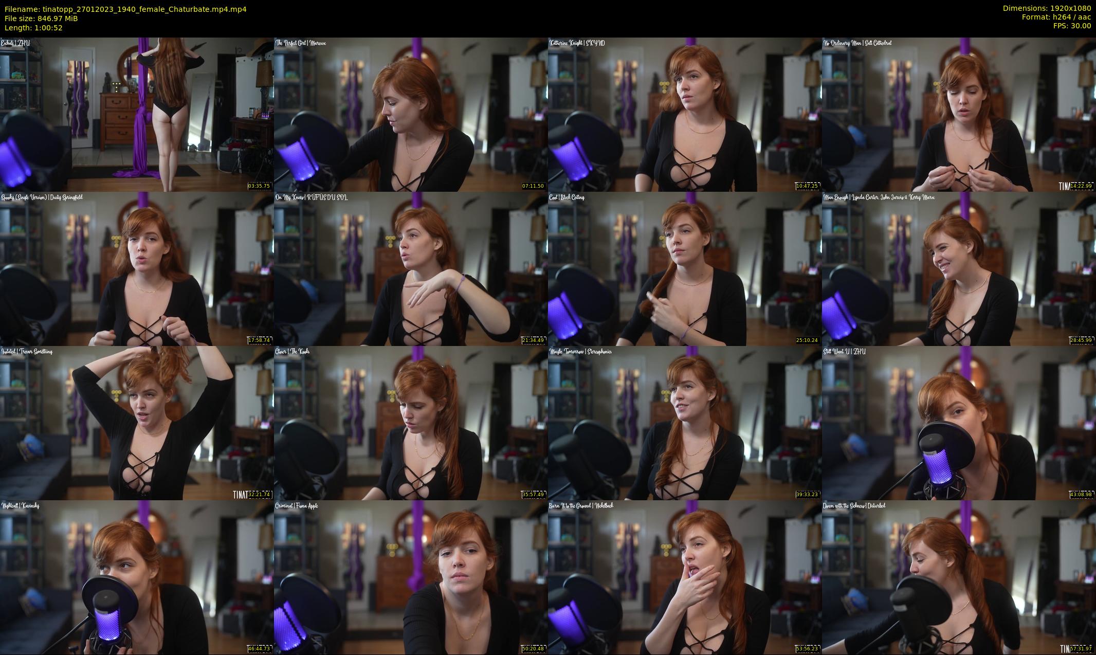 tinatopp — 61 minute Chaturbate female cam show recording, 1080p, Jan 27, 2023