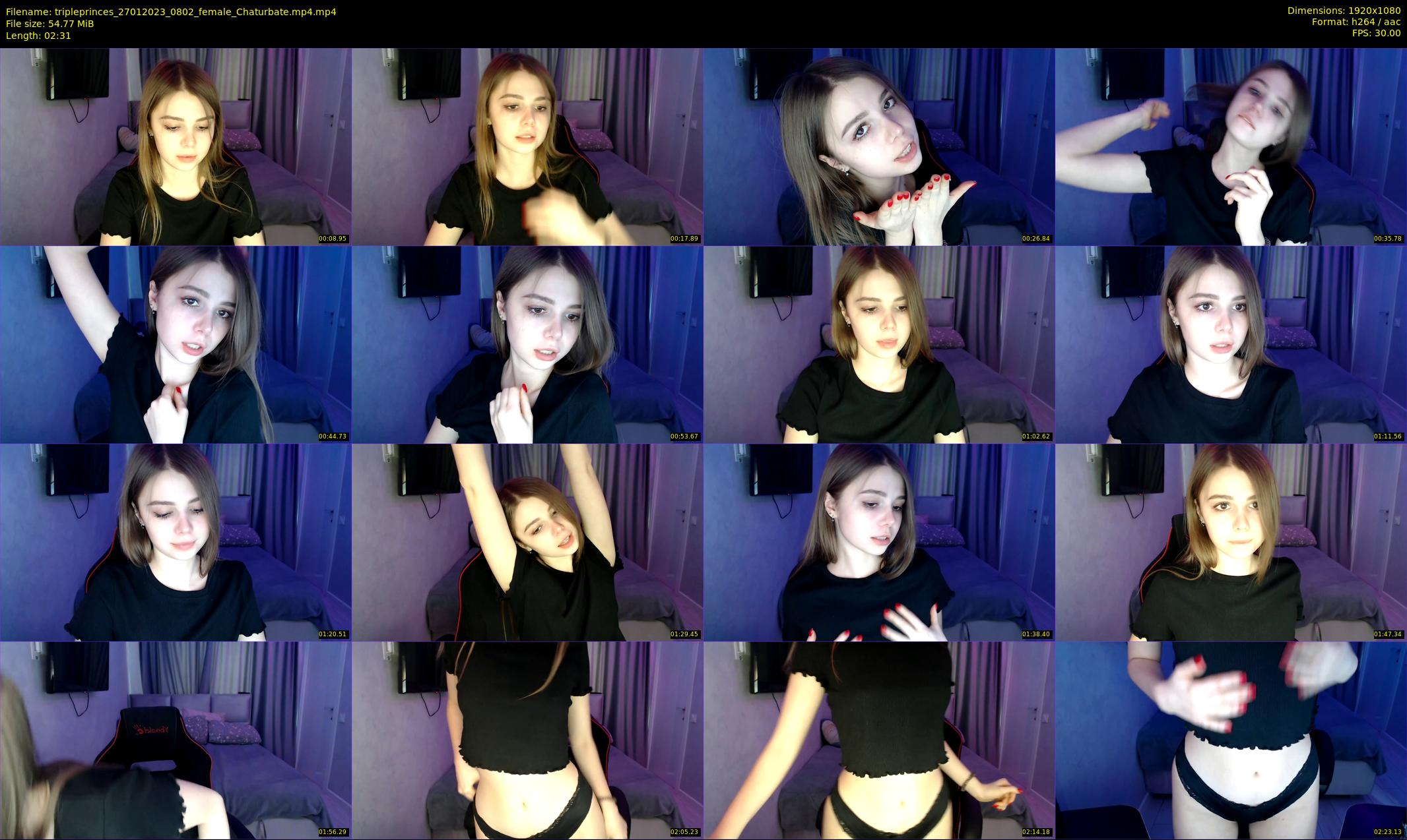 tripleprinces — 3 minute Chaturbate female cam show recording, 1080p, Jan 27, 2023
