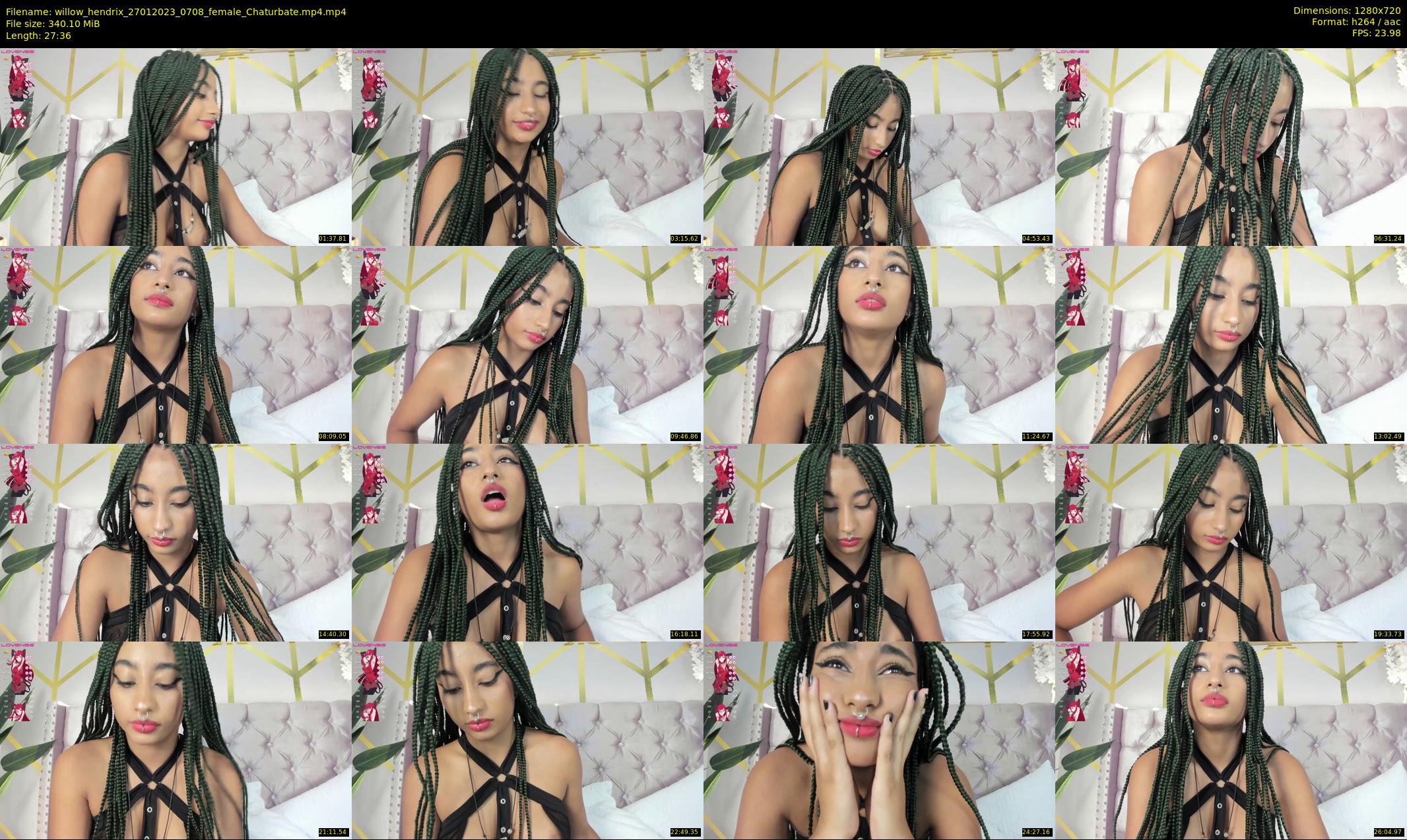 willow_hendrix — 28 minute Chaturbate female cam show recording, 720p, Jan 27, 2023