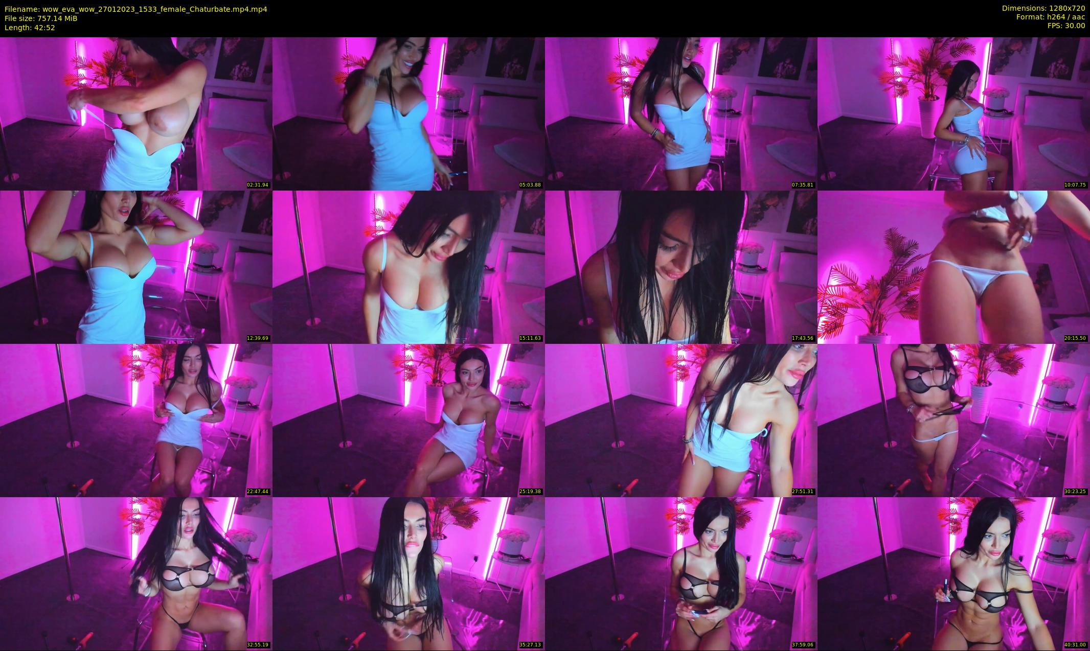 wow_eva_wow — 43 minute Chaturbate female cam show recording, 720p, Jan 27, 2023