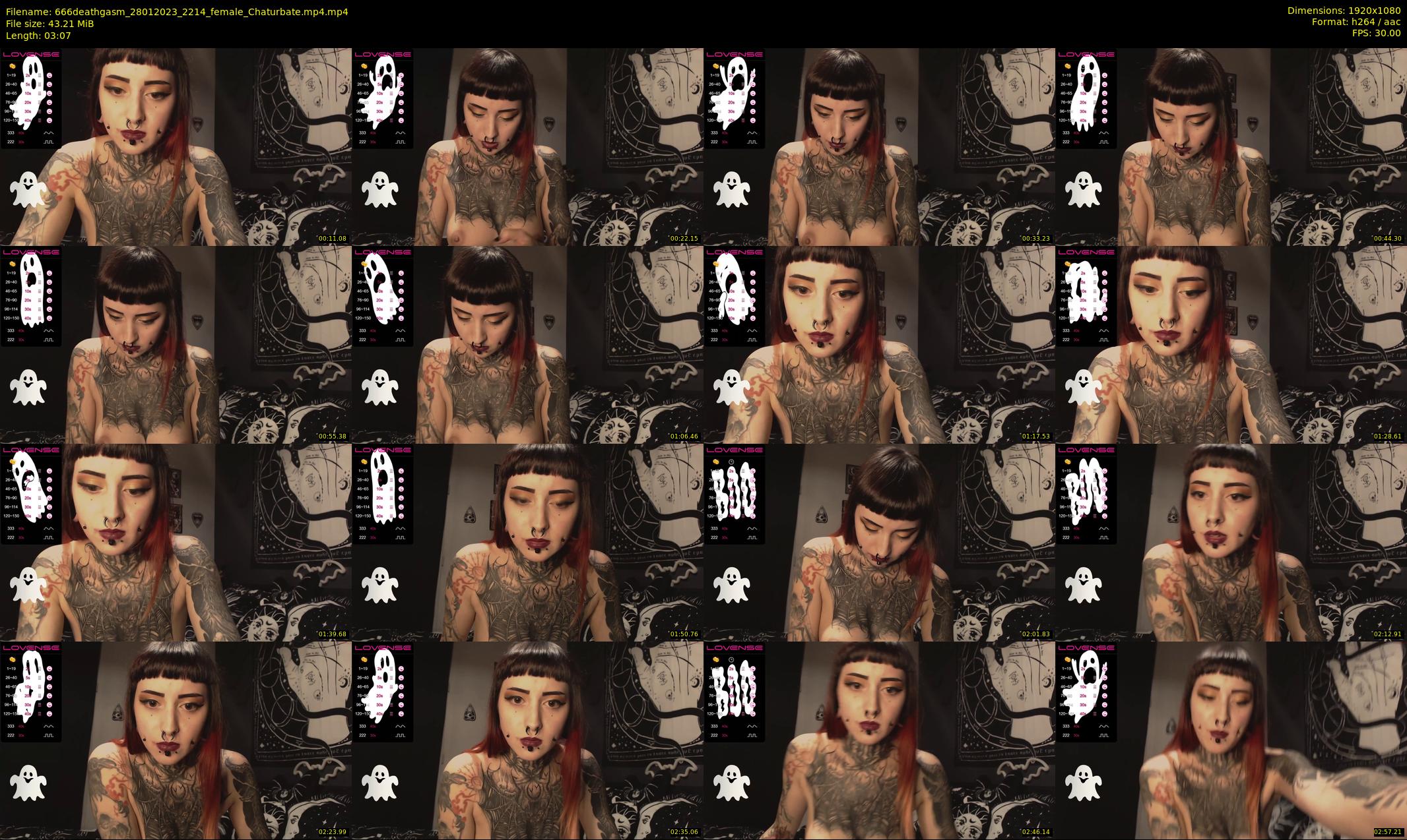 666deathgasm — 4 minute Chaturbate female cam show recording, 1080p, Jan 28, 2023