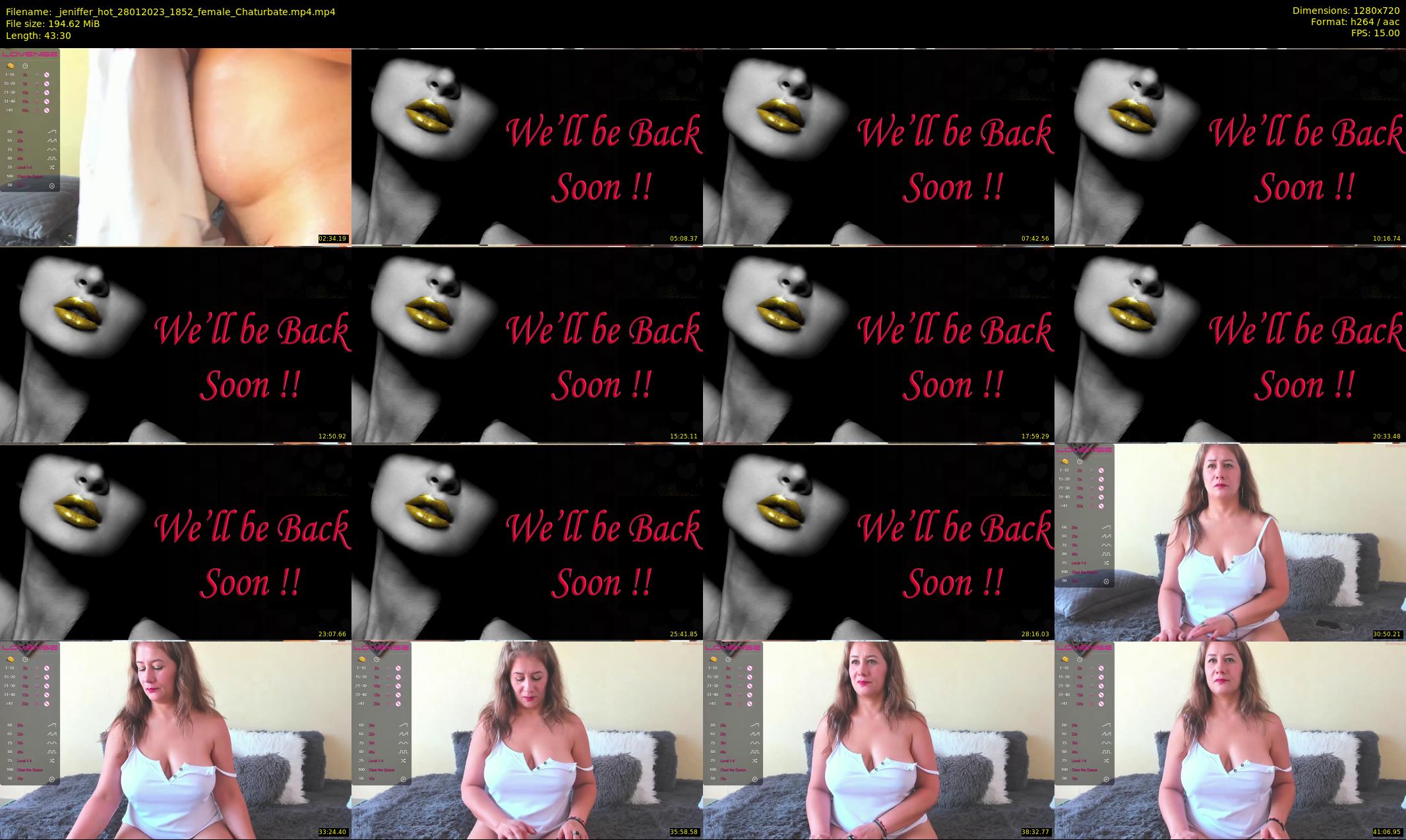 _jeniffer_hot — 44 minute Chaturbate female cam show recording, 720p, Jan 28, 2023